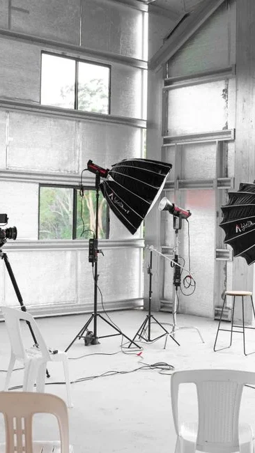 Espace studio pour une séance photo ou une production vidéo